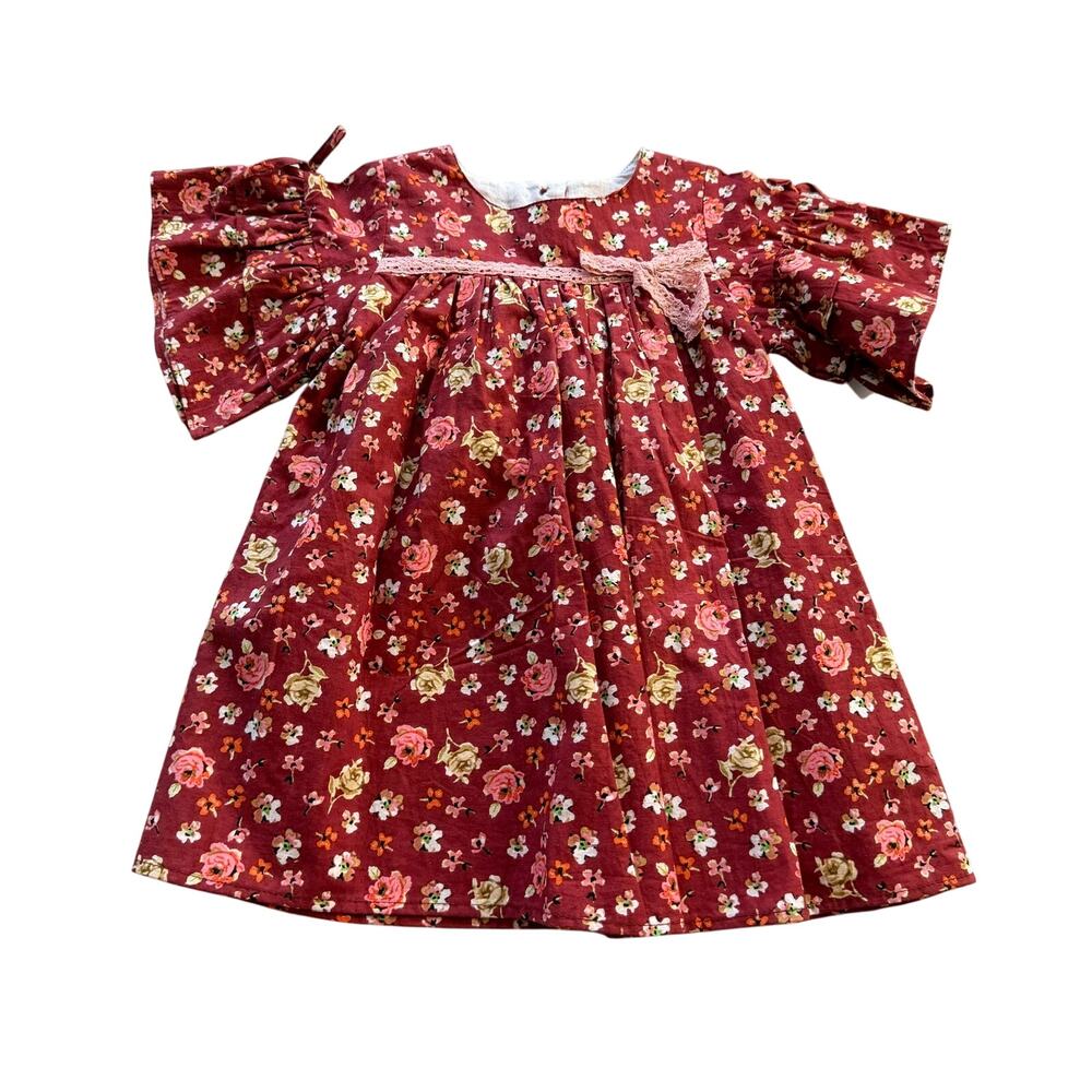 NWT Pippa & Julie Dress Red Floral Sundress‎ Girls 18 Month Spring Summer Cotton